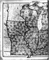 Central States Map - Left, Edgar County 1870